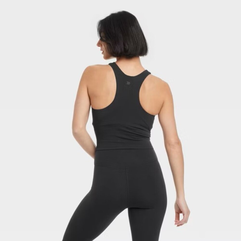 NWT Women's Everyday Soft Highneck Cropped Support Tank Top - All In Motion - XL - Picture 2 of 2